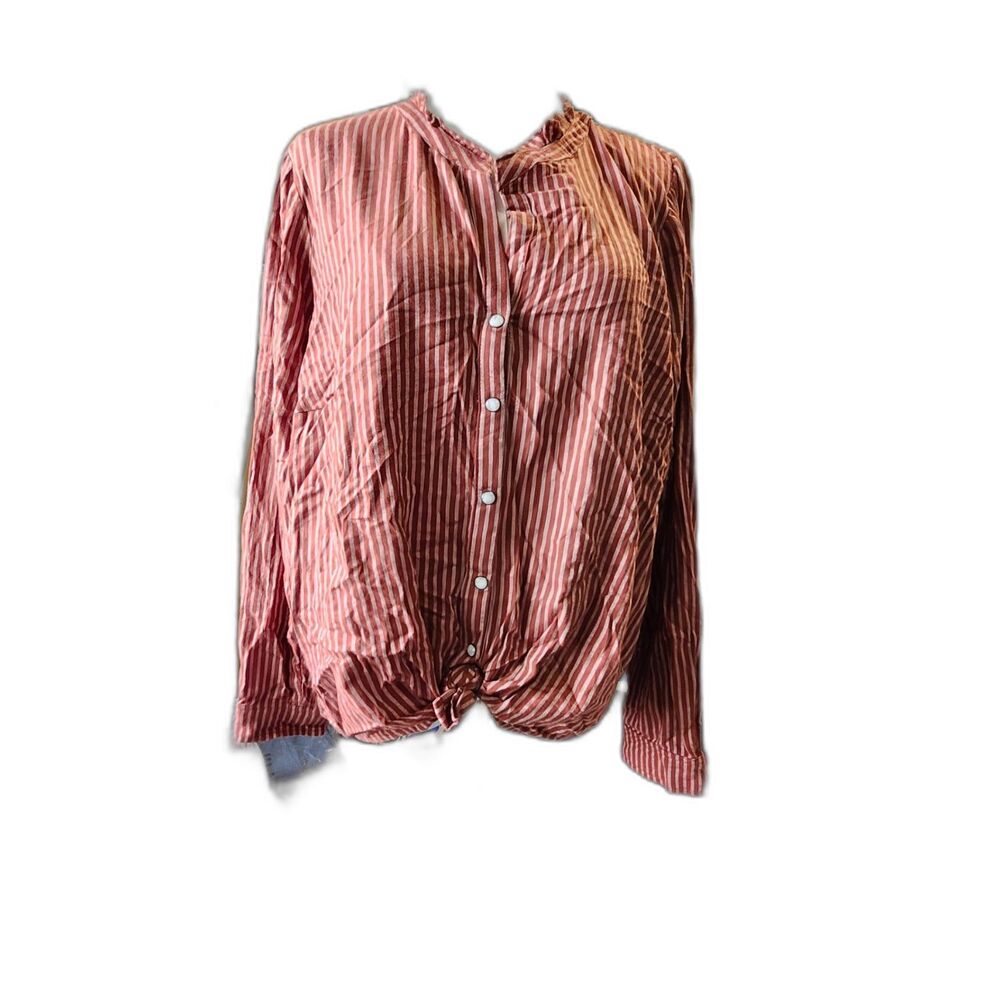 Title Knox Rose Rust Orange Blouse – Women’s Size 2XL